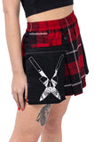 Heartless Souless Red Check Skirt | Angel Clothing