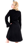 H&R London Reincarnation Coat Black | Angel Clothing