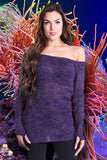 Poizen Hena Top Purple | Angel Clothing