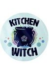 Kitchen Witch Circular Glass Chopping Board | Angel Clothing