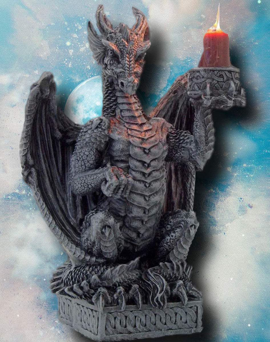 Light Keeper Dragon Candle Holder Angel Clothing
