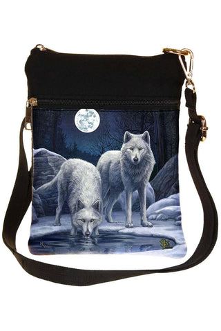 Lisa Parker Warriors Of Winter Wolf Shoulder Bag | Angel Clothing