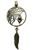 Lisa Parker Spider Feather Dreamcatcher Pendant Bronze | Angel Clothing