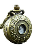 Miniature Zodiac Steampunk Pocket Watch Necklace | Angel Clothing