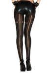 Music Legs Ripped Net Holes Tights | Angel Clothing