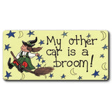 My Other Car Is A Broom Smiley Fridge Magnet | Angel Clothing