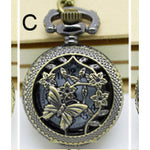 Necklace Steampunk Pocket Watch with Butterfly PW-C | Angel Clothing