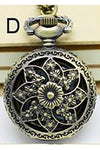 Necklace Steampunk Flower Pocket Watch PW-D | Angel Clothing