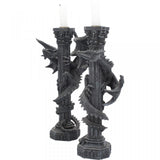 Guardians of the Light Pair of  Dragon Candlesticks | Angel Clothing