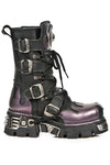 New Rock M591 S5 Boots Purple Flame | Angel Clothing