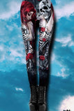 Ocultica Skeleton Rose Leggings | Angel Clothing