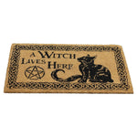 A Witch Lives Here Doormat | Angel Clothing