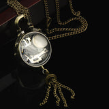 Domed Pivoting Steampunk Necklace Watch | Angel Clothing