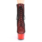 Pleaser ADORE 1020HFN Red Boots | Angel Clothing