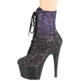 Pleaser ADORE 1020OMBG Purple Glitter Boots | Angel Clothing