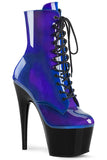 Pleaser ADORE 1020SHG Blue Purple Boots | Angel Clothing