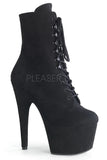 Pleaser ADORE-1020FS Boots Faux Suede Black | Angel Clothing