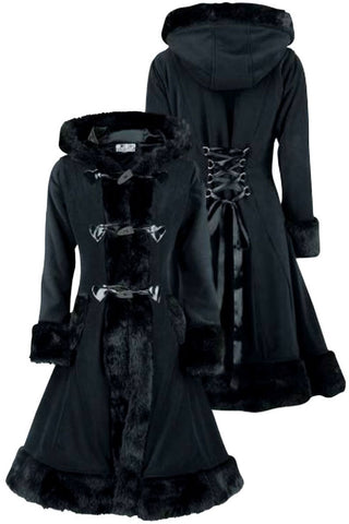 Poizen Minx Coat Black | Angel Clothing