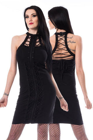 Poizen Chemical Black Matilda Dress (S, L) | Angel Clothing
