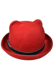 Poizen Kitty Bowler Red | Angel Clothing