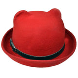 Poizen Kitty Bowler Red | Angel Clothing
