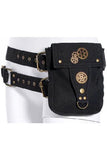 RQBL Black Steampunk Belt Bag | Angel Clothing