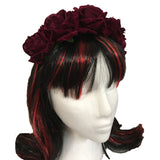 Red Rose Hair Garland Gothic Headdress | Angel Clothing