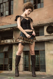 RQBL Brown Steampunk Bolero | Angel Clothing