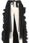 RQBL Steampunk Maxi Ruffle Skirt SP100 | Angel Clothing