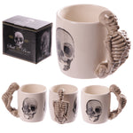 Skeleton Handle Gothic Skull Mug, Gift Boxed | Angel Clothing