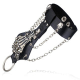Skeleton Hand Chain Cuff Bracelet | Angel Clothing