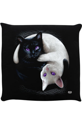 Spiral Yin Yang Cats Cushion | Angel Clothing