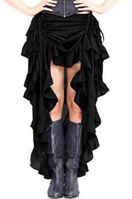 Steampunk Show Girl Skirt Black | Angel Clothing