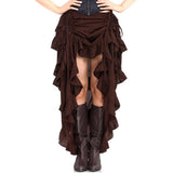 Steampunk Show Girl Skirt Brown | Angel Clothing