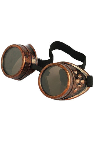 Steampunk Victorian Industrial Sci Fi Goggles Copper | Angel Clothing