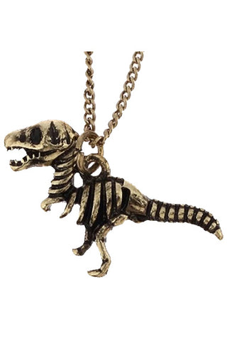 T-Rex Dinosaur Skeleton Necklace | Angel Clothing
