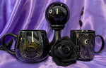 Black Crystal Ball on Stand Small | Angel Clothing