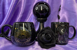 Black Crystal Ball on Stand Small | Angel Clothing