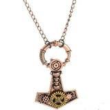 Thors Hammer Steampunk Necklace | Angel Clothing