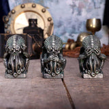 Three Wise Cthulhu Figurines | Angel Clothing