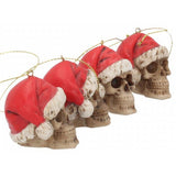 Skull Christmas Tree Silent Night Bauble 4.3cm. Set of 12 | Angel Clothing