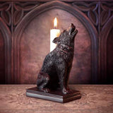 Alchemy Ulula Noctis Wolf Candlestick Pair | Angel Clothing