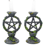 Wiccan Pentagram Candlesticks | Angel Clothing