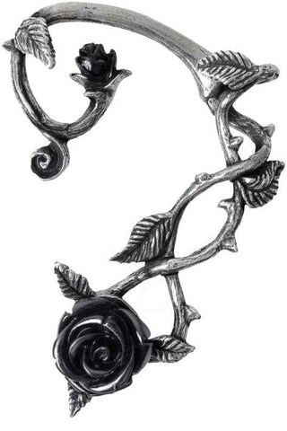 Alchemy Wild Black Rose Ear Wrap E410 | Angel Clothing