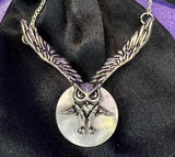 Witches Familiars Lammas Moon Owl Pendant | Angel Clothing