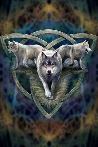 Anne Stokes Wolf Trio Card | Angel Clothing