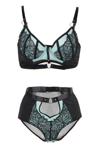 YesX Blue Bra Lingerie Set – Angel Clothing