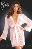 YesX Open Back Dressing Gown Pink | Angel Clothing